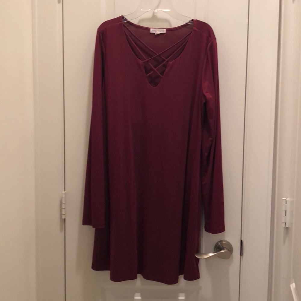 Socialite long sleeve shift dress